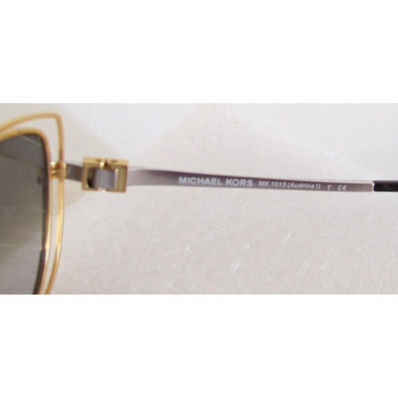 MICHAEL KORS AUDRINA 140-15-58 SILVER AND GOLD COLOR METAL SUNGLASSES